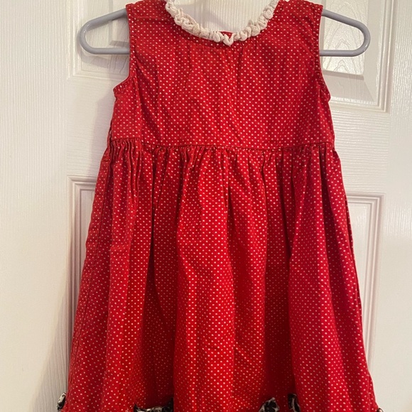 Mustard Pie Red Polka Dot Dress - Picture 1 of 7